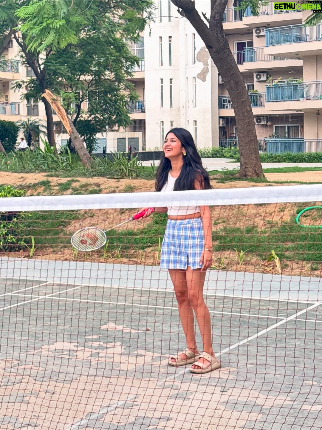 Aradhya Singh - 46.3K Likes - Badminton date? 🏸🩵