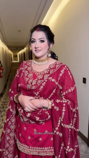Arshreet Kaur Instagram - Makeup @brides_of_dinky
Beautiful @arshreet.11
Outfit @nehazz_outfits_jewelry
