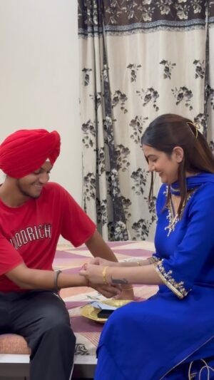 Arshreet Kaur Instagram - Happy Rakhdi 💙 @ekamgill.20 💙