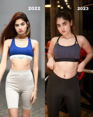 Ashima Chaudhary Instagram - TRANSFORMATION PICTURE 💪🔥❤️‍🔥

2022 was my worst year , but i did it🔥, I was 42 kg & height 5’8 according to my height i was under weight . When i joined the gym & i was so scared that how would i do it  as i am vegetarian 🌱 i was so tensed how will i gain my weight 🤦‍♀️, literally no hope , but i kept going , i followed my proper diet🥺, not even a single day i skipped my diet 🥺seriously saying from the bottom of my heart , & funny fact PANEER is my dushman🙃and now i am 59Kg strong 💪, fit& fine.❤️‍🔥
I went through lot of hate just because i was “SKINNY”
Past one year I have worked really hard to achieve my goal and I’ve to say it was not at all easy, all the hate on social media made me depressed and demotivated but i got up and worked on myself and here are the results 🤌🏽
Just one request to everyone don’t body shame anyone it may be a joke for you but for the other person it could be a serious issue.

I’M PROUD OF MYSELF ❤️‍🔥💪
.
📸- @rohit__photography____
.
.
#transformationpicture #gymgirl #ashimachoudhary #explorepage✨ #fitnessgirl #gainedweight  #strong