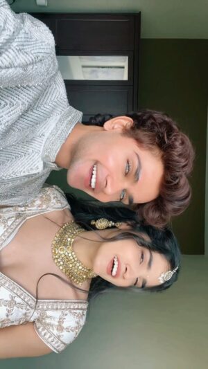 Ashima Chaudhary Instagram - BFF😉🤍 @ashima.chaudhary24 
.
.
#teamlucky #luckydancer #btwitslucky #ashiqueen