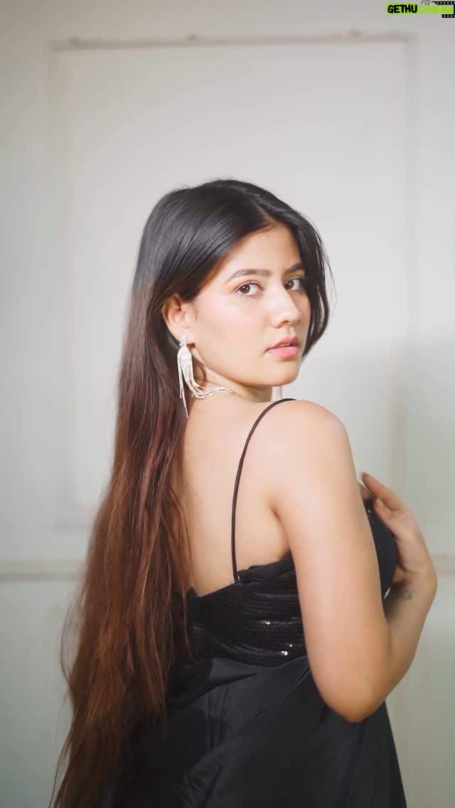 Ashima Saxena - 14K Likes - Black saree is all you need ✨