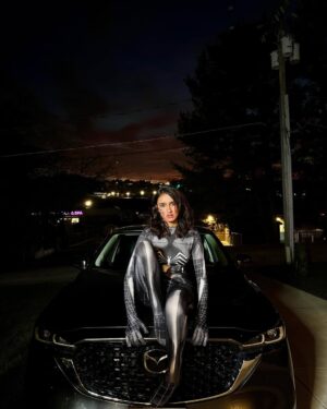 Asmi Bhandari Instagram - Swinging into Halloween as your friendly neighborhood spider woman! 🕷️
📸: @arbug___
#asmibhandari #spiderwoman #SpideyStyle