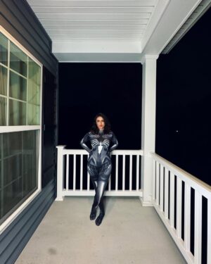 Asmi Bhandari Instagram - Swinging into Halloween as your friendly neighborhood spider woman! 🕷️
📸: @arbug___
#asmibhandari #spiderwoman #SpideyStyle