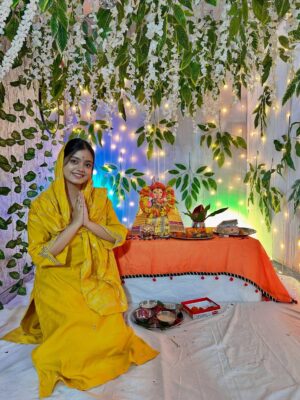 Ayantika Instagram - Ganpati Bappa Morya🥰❤️
#ayantika #ganpati #ganeshchaturthi #insta