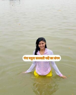 Ayra Bansal Instagram - A once-in-a-lifetime experience! Immersing myself in the spiritual splendor of Mahakumbh Mela in Prayagraj. The Maha Kumbh is a form of Poorna Kumbh which is held once in 144 years. Words fall short to describe the feeling of taking a holy dip at the Triveni Sangam during the Mahakumbh . Standing at the confluence of the Ganga, Yamuna, and Saraswati, I felt an indescribable sense of peace and gratitude, as if the sacred waters were washing away not just physical impurities but every worry and burden within.
This is more than a tradition; it’s a spiritual awakening, a moment where you connect with the divine and with yourself. I could feel the energy of countless devotees all united by faith and hope, which made the experience even more powerful.
I am so grateful to be a part of this incredible journey, surrounded by the beauty of our culture and spirituality. This snan has left me feeling rejuvenated, humbled, and more connected to my roots than ever before.
#MahakumbhJourney #TriveniSangam #HolySnan
#FaithAndDevotion #SacredWaters #SpiritualVibes
#JourneyToDivinity #SoulCleansing
#KumbhMela #Prayagraj #SpiritualAwakening#MahakumbhMela#GangesRiver#SpiritualJourney#KumbhMela #SpiritualGrowth#MahakumbhMela #Prayagraj #FestivalVibes #ayrabansal #newpost #prayagraj2025