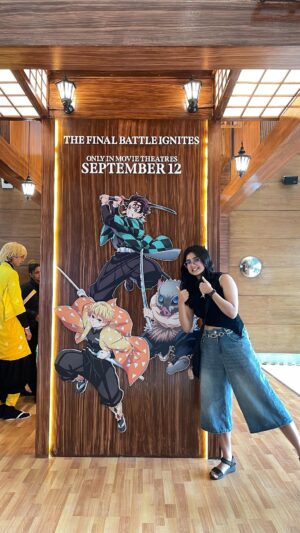 Baishali Sinha Instagram - Let’s go Demon slayer fans 🫣🙈 Met the cosplayers @tae.c0s @vasu_cos @blazzzzzzing @savagecoser @wickedwitchofwaste @stel.coserr @takumi.no_kami @_tansanscosplaying