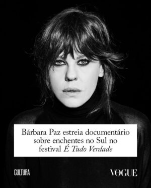 Barbara Paz Instagram - Enquanto levava sua exposição para Lisboa em maio passado, Bárbara Paz (@barbararaquelpaz), gaúcha, foi uma das milhares de pessoas que acompanharam pela tevê a catástrofe ambiental que se abateu sobre sua terra natal. Num misto de incredulidade e inquietude, sentiu que tinha que fazer algo a mais. Partiu para Porto Alegre, ainda que aviões não fossem permitidos de voar para lá, juntou uma equipe e registrou tudo o que pôde. O resultado é ‘Rua do Pescador, nº6’, seu novo documentário, que estreia nesta sexta-feira (04.04) em São Paulo dentro da mostra competitiva do festival ‘É Tudo Verdade’. “Não quis montar um filme melodramático. Isso que eu documentei é um ensaio sobre a tragédia”, contou a atriz ao editor de cultura e lifestyle @nomello. “Minha proposta era poder deixar registrado o que eu vi e senti lá. Eu e os gaúchos que estavam comigo e viram tudo de perto”, completou. Deslize o carrossel para saber mais e em vogue.com.br, você encontra a entrevista com a diretora na íntegra, mais todos os detalhes sobre a 30ª edição do festival internacional de documentários, que reúne mais de 80 produções de 30 países até o dia 13 de abril.