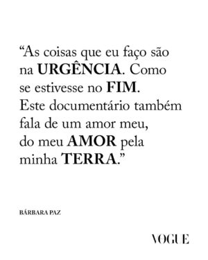 Barbara Paz Instagram - Enquanto levava sua exposição para Lisboa em maio passado, Bárbara Paz (@barbararaquelpaz), gaúcha, foi uma das milhares de pessoas que acompanharam pela tevê a catástrofe ambiental que se abateu sobre sua terra natal. Num misto de incredulidade e inquietude, sentiu que tinha que fazer algo a mais. Partiu para Porto Alegre, ainda que aviões não fossem permitidos de voar para lá, juntou uma equipe e registrou tudo o que pôde. O resultado é ‘Rua do Pescador, nº6’, seu novo documentário, que estreia nesta sexta-feira (04.04) em São Paulo dentro da mostra competitiva do festival ‘É Tudo Verdade’. “Não quis montar um filme melodramático. Isso que eu documentei é um ensaio sobre a tragédia”, contou a atriz ao editor de cultura e lifestyle @nomello. “Minha proposta era poder deixar registrado o que eu vi e senti lá. Eu e os gaúchos que estavam comigo e viram tudo de perto”, completou. Deslize o carrossel para saber mais e em vogue.com.br, você encontra a entrevista com a diretora na íntegra, mais todos os detalhes sobre a 30ª edição do festival internacional de documentários, que reúne mais de 80 produções de 30 países até o dia 13 de abril.
