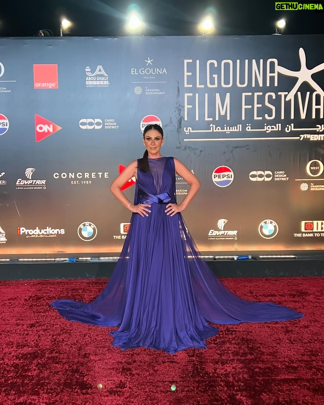 Basma Hassan - 4.6K Likes - It was an extreme pleasure hosting the opening ceremony of the 7th edition of @elgounafilmfestivalofficial .. not only was it a throw back to my presenting days, but also it was done for a festival that is very dear to me..
Thank you @saeedramzi  for styling this classy look 💜
Thanks to
Dress @eli.thelabel 
Jewlery @glamour.jewellery 
Hair @alsagheersalons 
Makeup @maiarahmedd_ 
Photo credits @norayoussef_photography