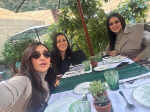 Batoul Arafa Instagram - 💕💕💕 
#dior #riyadh #riyadhseason 
#dina_elsherbiny #raniayoussef #batoularafa 
#دينا_الشربيني #رانيا_يوسف #بتول_عرفة