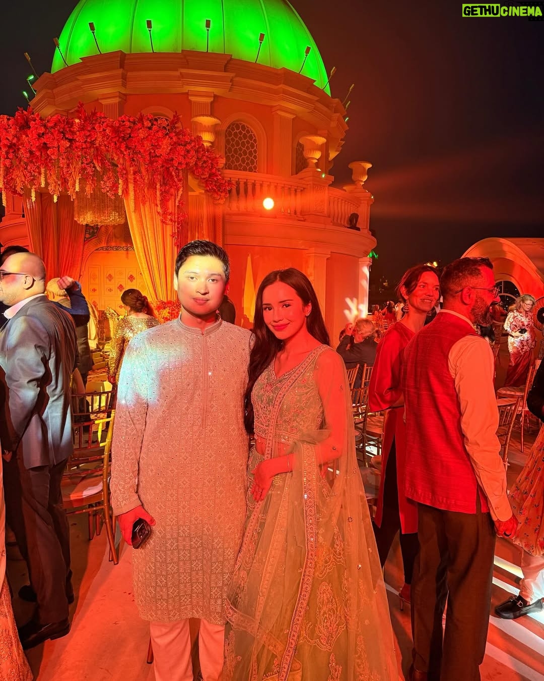 Beby Tsabina - 295.3K Likes - So happy for these two lovebirds. Congratulations you two! @karunadv @sarv.amidi 🩵🩵