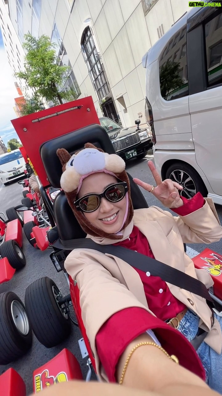 Bella Dally - 8.6K Likes - I had so much fun driving the street kart around Tokyo city today! What an experience! 🏎️
