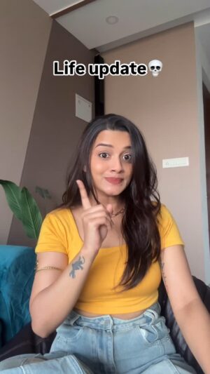 Bhagyashree Sonvane Instagram - Life update💀 
.
.
.
#reelitfeelit #reelsinstagram #foryoupage #reels #life #update #viralvideos #viralreels #trendingreels #comedy #funnyvideos #lifeupdate #god