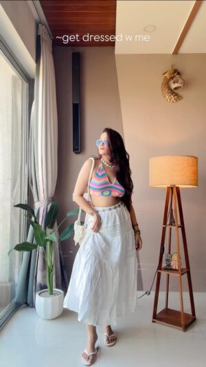 Bhagyashree Sonvane Instagram - The perfect Beach wear dress doesn't exist…. 

@gasolina_surat 

#reelitfeelit #explorepage✨ #reelsviral #fashionista #reels #reelsinstagram #trending #styling #beachwear #ootd #foryourpage