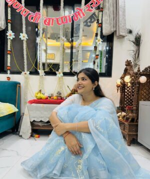 Bhakti Rawal Instagram - आमचा Friendly आणि Eco-Friendly बाप्पा🤩❤️
.
#bhaktisquad #ganeshchaturthi