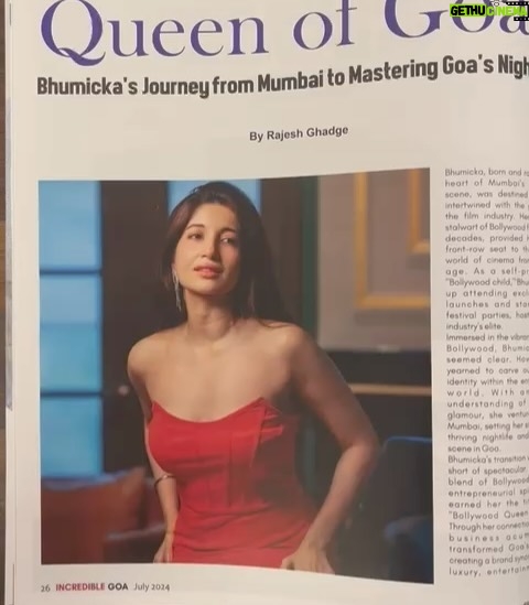 Bhumicka Singh - 14.1K Likes - Another 1 This article is close to my heart ❤️ special story in @incrediblegoaofficial Goas premiere society magazine where I speak  about my journey in goa from 2015 where we founded bollywood nights with bhumicka singh and the introduction of bollywood music culture in goa 🫶🏻 in Titos w @ricardotitosgoa and flying every week to goa 
Read full article https://www.incrediblegoa.org/special-story/the-bollywood-queen-of-goa-bhumickas-journey-from-mumbai-to-mastering-goas-nightlife/
Special thanks to @rajeshghadgeofficial  @incrediblegoaofficial @art_of_blinks for bringing this together 🙏
#incrediblegoa #goa #bollywood #bollywoodsongs #bollywoodstyle #music #bollywoodactresses #titos #clubtitosgoa #love #partyingoa #goaparty #goadiaries #goapartylovers #goapartyscenes #nightlife #nightclub