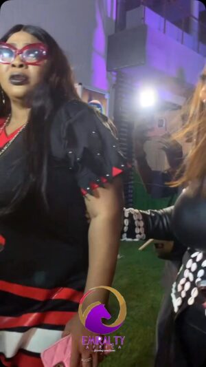 Bimbo Oshin Instagram - @bimbooshin and @ayoadesanya at LABAKE OLODODO movie premiere