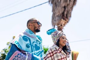 Bontle Modiselle Instagram - A front row seat to a lifetime of happiness. @candicemodiselle & @mr_sech are The Sellos💍❤️

“He who finds a wife, finds a good thing and obtains favour from the LORD.” 

We finally have a brother 🥹, my mom another son, and my younger sister has a husband. God is so good ❤️✨
📸: @ashton_bpt 
💄: @makolemade 
👗: @tol_thema