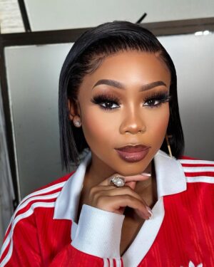 Bontle Modiselle Instagram - We’re Glowing…with a look to match! ✨🌸 

Thank you @sarhaphairline for your special touch 😍