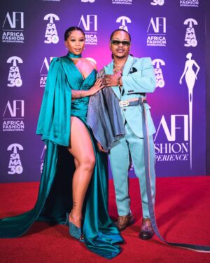 Bontle Modiselle Instagram - A SAMA Award Winner 🏆 and his No.1 Supporter! ❤️

@priddy_ugly 👑💚

📸: @caseywaves (F1 & 3) 
📸: @mendystudios (F4-6)

@thesamas_ #SAMA30