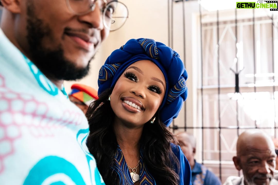 Bontle Modiselle - 300.4K Likes - A front row seat to a lifetime of happiness. @candicemodiselle & @mr_sech are The Sellos💍❤️

“He who finds a wife, finds a good thing and obtains favour from the LORD.” 

We finally have a brother 🥹, my mom another son, and my younger sister has a husband. God is so good ❤️✨
📸: @ashton_bpt 
💄: @makolemade 
👗: @tol_thema