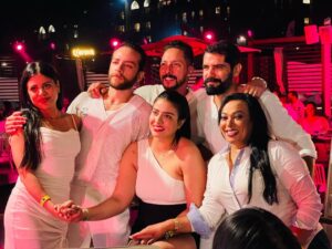Bouchra Ahrich Instagram - The good company with the best friends around @sandia.aboutajedyne @fatimaezzahra_lahrech.officiel @a.k.a_babe @abdeslam_bouhcini @redaelalaouiofficial