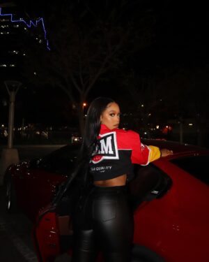 Buhle Samuels Instagram - Motorsport 🏁 @FashionNova
🔍 Need For Speed Bomber Jacket
🔍 Sammie High Rise Pants
