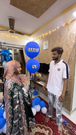 Bushhh Khan Instagram - And we named him MOHAMMAD ISA ♥️😍 
.
#ibbush 
#trending #viral #namereveal #isa #couplegoals #love #revealing #trendingreels #bushians #foryou