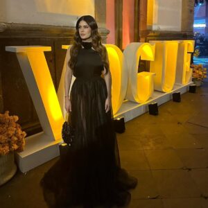 Carolina Padrón Instagram - Gala de día de muertos @voguemexico
Estilismo @farolette
Vestido @alersundi
Pelo @jacquesclaudesader
Maquillaje @byjuandedios