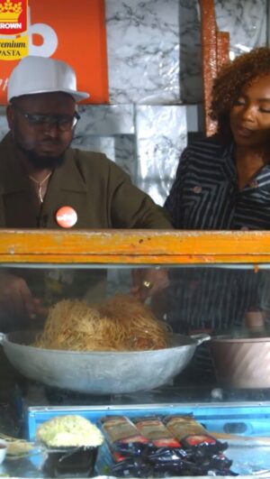 Chioma Akpota Instagram - This time, Crown Premium Pasta hit the streets and landed at @King_Glab restaurant.
Where pasta was served hot, and the conversations? Even hotter!
From dreams of being a corporate king to ruling the streets as King Glab, this journey served up sizzling pans, hearty laughs, and unforgettable flavors.
Catch all the vibes, gist, and pasta magic now!
#CPPOnTheGo #CrownPremiumPasta #StreetFoodAdventures
#CPPOnTheGo #CrownPremiumPasta #StreetFoodVibes #PremiumTasteEverywhere