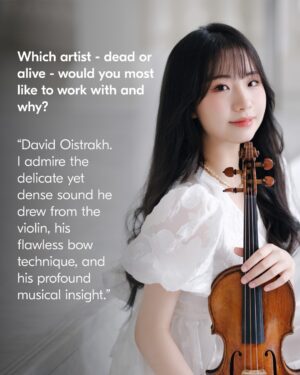 Chloe Chua Instagram - @violinistchloechua: “I believe that ‘good music’ has a healing power.”
Read our exclusive interview with rising star violinist Chloe Chua, winner of the 2018 Junior Yehudi Menuhin Competition, and known for her expressive depth well beyond her years, as she shares her top musical inspirations.
P.S. Which artist - dead or alive - would you most like to meet, and why?