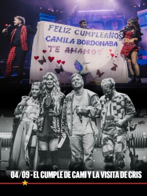 Cris Morena Instagram - GRACIAS por estos primeros 4 Shows inolvidables!🏡
Pasaron cosas… y seguirán pasando!😏
Qué hermoso poder continuar escribiendo historias juntos 🫶🏼🤟🏼
Viniste!? Aún no? Varias veces!? Por primera vez!!? Contamos tu historia!!💬👇🏻
Nos vemos mañana Argentinaa🇦🇷
Cami, Benja y Feli
#errewaytour2025 #erreway #reencuentro #camibordonaba #benjarojas #felicolombo