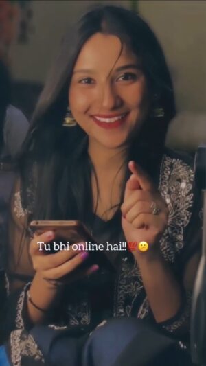 Cute Sona Instagram - Main bhi online hu or tu bhi💯🥀 #reels #reelsinstagram #sad #instagood #explorepage✨ #khushboofam #reelsfeelit #followforfollowback