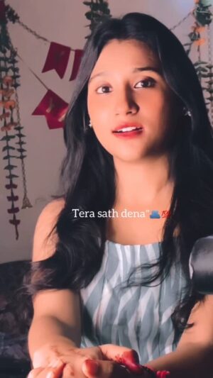 Cute Sona Instagram - Hamesha sath dena ❣️#reels #love #reelsinstagram #reelskarofeelkaro #reelsfeelit #khushboofam