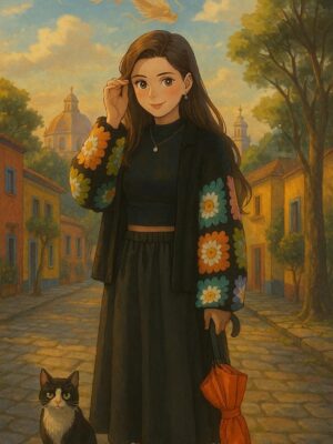 Daniela Aedo Instagram - 😇Cuando me dijeron “abraza a tu niña interna” no sabía que podía ser literal. Yo también me pongo nostálgica, ni crean. Gracias comunidad de @cicatriztesdecorazon y @jhonny_saucedo15 por estas ilustraciones que siempre me sacan una sonrisa