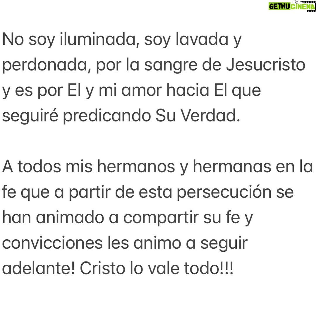 Dayana Mendoza - 34.9K Likes - Cristo lo vale TODO !!!! Aleluya! Santo de Israel! Me gozo en Ti mi Señor Jesús ✝️🙌🏼🙏🏼
Tu, Jesucristo, El Único Camino, La Única Verdad, y La Vida! ❤️🙏🏼 Amén.
