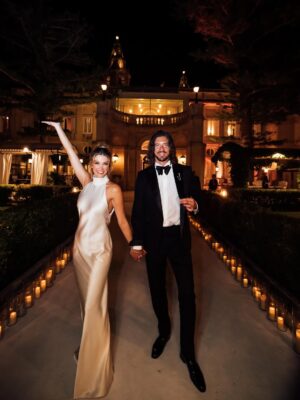 Delta Goodrem Instagram - And after the church bells rang, we entered a palace for a magical reception ⚜️ My darling @conilio.official created both gowns which were perfect for the celebrations. Only Con with his designs can make me feel like a princess but make sense of me entering the ballroom to ACDC’s Thunderstruck and being the last one to leave the dance floor in morning hours. Of course accompanied by diamond queen @antonjewellery 💎💛The joy of the day is a feeling i can’t explain! Thank you to all celebrating with us, for all the surprise performances, speeches and dance routines. Thank you Master Of Ceremonies to the stars @richardwilkins you are so special. @palazzoparisio the dream venue. @sarahyoungevents and @thisiswonderevents the dream teams. To musicians, staff, everyone working so hard -you created our favourite memories for a lifetime. Photography @mattporteous @becky_lee_brun Videography @willjackdp @aird_official 💯