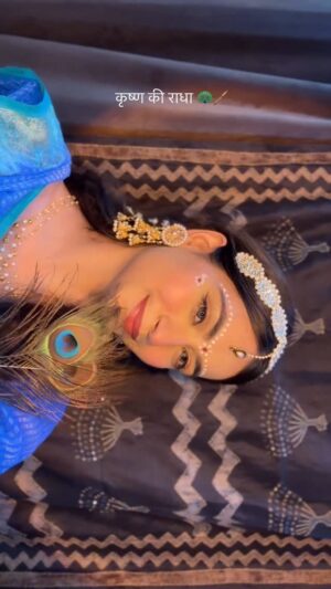 Diksha Bhatia Instagram - 🦚🪷✨🪈

[ Janmashtami , krishna radha , kanha , mathura , radha makeup , trending ] 

#reels #explore #reelitfeelit #radhakrishn #viral #trendingnow #trending #janmastami