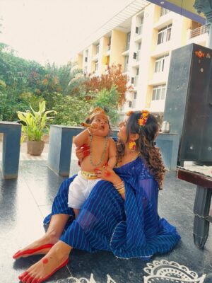 Diksha Choudhary Instagram - Happy Janmashtami 🦚❤️
.
.
.
.
#janmashtami #krishna #explore #fyp