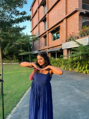Diksha Choudhary Instagram - Pretty please 🦋
.
.
Wearing @ordinaree.in
.
.
#explore #explorepage #fashion #ootd #fallfashion #blue #fyp