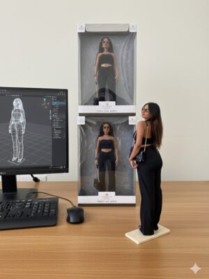 Diksha Choudhary Instagram - Loving this trend 🤳🏻💃🏻
.
.
#gemini #figurine #trending #aiimages #fyp #explore #doll #explore