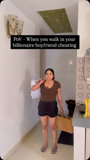Diksha Choudhary Instagram - Maine kuch nahi dekha 🤣😂
.
.
#reelsinstagram #funny #comedy #comedyvideos #explore #ownvoice #billionaire #cheating #reels
