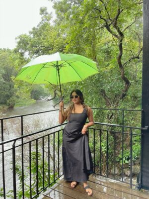 Diksha Choudhary Instagram - meet me in the pouring rain ☔️ 🥀
.
.
#explorepage #explore #fyp #rain #barish #lovestory #trending #fashion #instagram