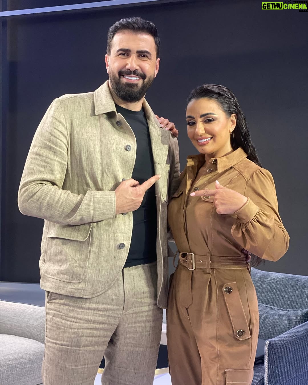 Dima Al Jundi - 23.8K Likes - من أحلى و أمتع اللقاءات اللي صورتها مع الصديقين الغاليين @mustafa_agha1 @khaled_alkeesh 🥰 
-
انشالله تكونوا حبيتوا الحلقة 🙏🏼 و اللي ما قدر يشوفها صارت موجودة على #شاهد @shahid.vod @sadaelmalaeb 
-
شكراً لكل اللي اهتموا بإطلالتي 😘

Image Consultant @assafnayssa
Stylist @osama.eldeebstyle
@mayssaassaf.academy @
Dressed by @elisabettafranchi @krisma_me 
-
@laurancebeautysalon makeup & hairstyle by Sam 

#celebritystylist #dima_aljundi  #dubai #makeuplook #hairstyle #wetlook #stylefashion 
#stylist #mydubai #interview 
#celebrity #liveshow #explore 
#show #expo2020 
#beautiful #ديمة_الجندي #uae