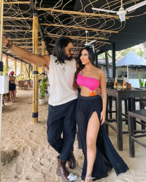 Dimple Paul Instagram - All smiles with this one 💕 @kanishk_205 🧿
#lovebirds #couple #vacation