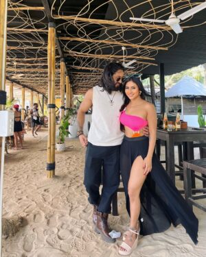 Dimple Paul Instagram - All smiles with this one 💕 @kanishk_205 🧿
#lovebirds #couple #vacation
