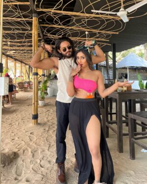 Dimple Paul Instagram - All smiles with this one 💕 @kanishk_205 🧿
#lovebirds #couple #vacation