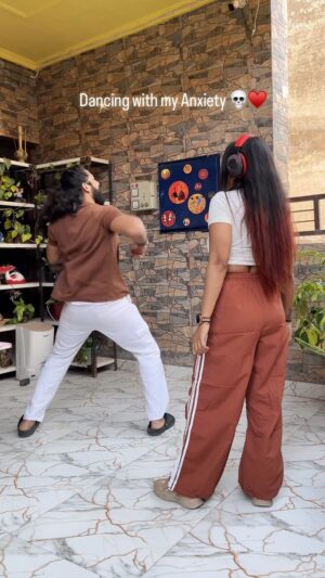 Dimple Paul Instagram - Dancing with my anxiety 💀♥️🥹 

#reels #couple #anxiety #trending #couplegoals #love #viral #explore #dance #romantic #newtrend #cute