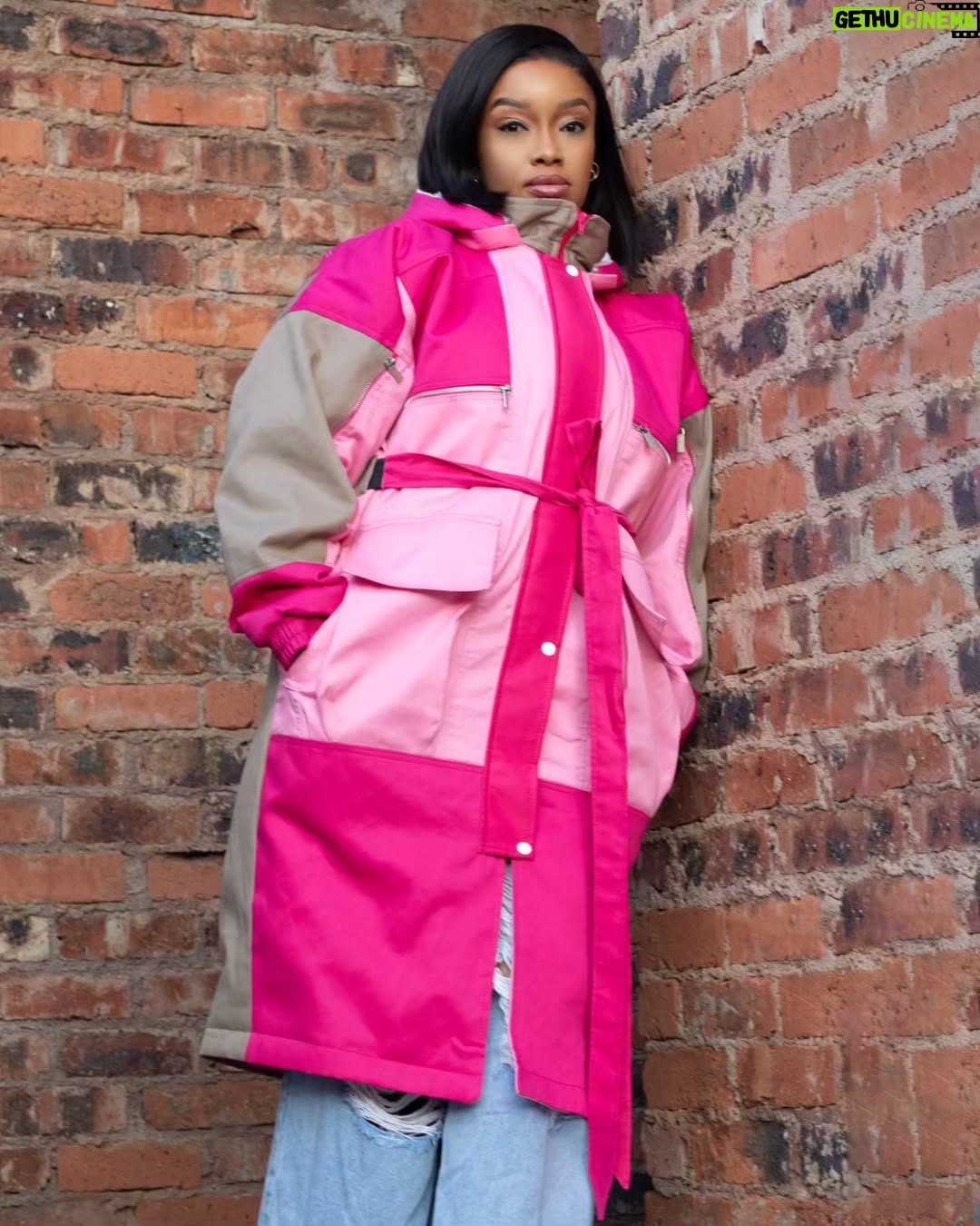 Dineo Langa - 50.4K Likes - The snow must never catch us off guard again!!! 🥶🥶🥶

Two new colourways and some new details for our @portoflng Multi-Colour Double Bomber Jacket. 

Tough. Cold. A Need!!!

🧥: Playful Pink Multi-Colour Bomber & No Shades Of Grey Multi-Colour - @portoflng
📸: @by_memmi